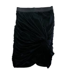 Zara Skirt SizeM Medium Mesh Ruched Mini Black